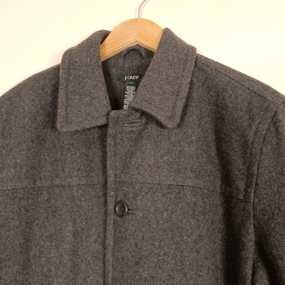 J.Crew Men's Thinsulate Wool Overcoat Heather Gray